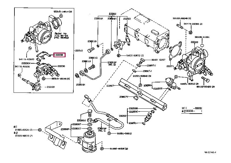 2223816020 Toyota Прокладка профилированная