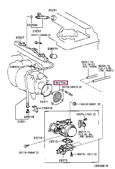 2227322010 Toyota Прокладка