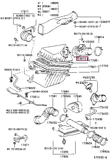 222750C010 Toyota Прокладка