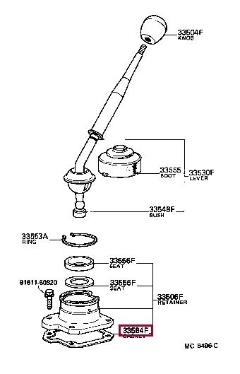 3358420010 Toyota Прокладка профільована