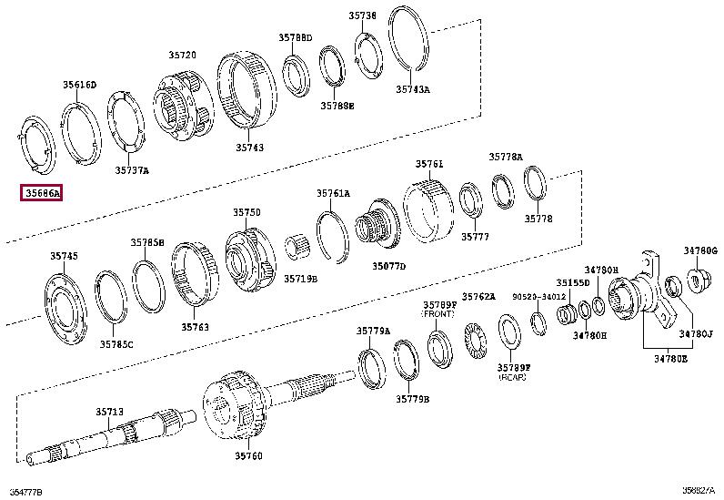 3568660010 Toyota Прокладка