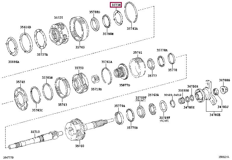 3573860030 Toyota Прокладка