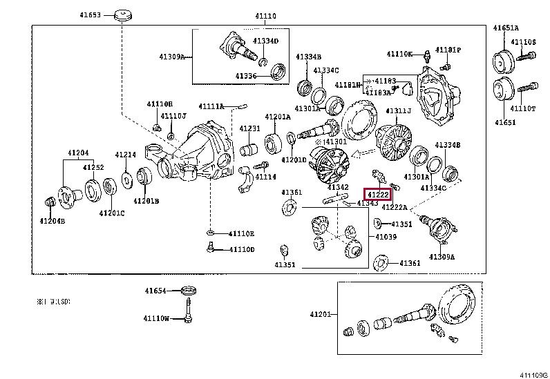 4122222010 Toyota Прокладка