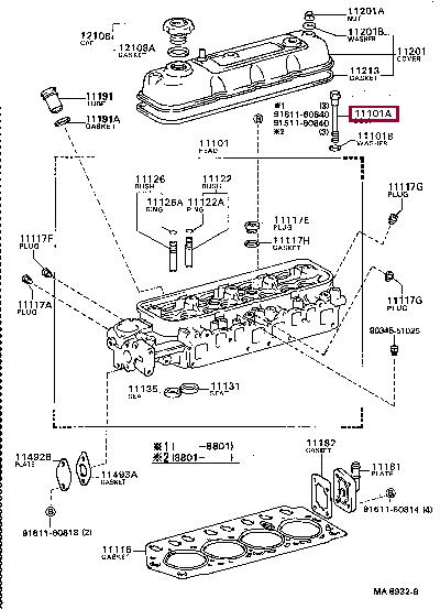 Toyota 90910-02090 Болт головки блока цилиндров (ГБЦ) 9091002090: Отличная цена - Купить в Украине на EXIST.UA! 9091002090 Toyota Болт головки блока цилиндров (ГБЦ)