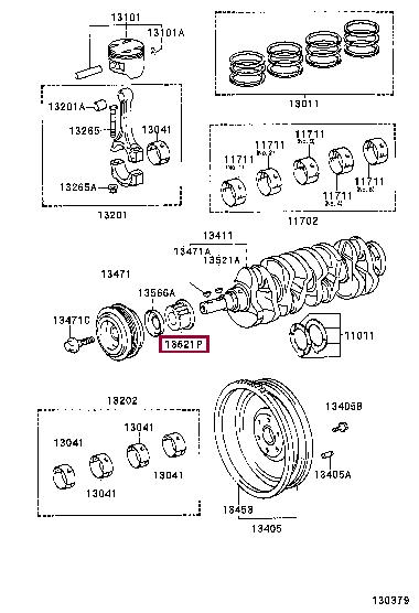 1352188360 Toyota Шкив коленвала