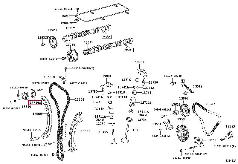 Купить Toyota 13552-75030 по низкой цене в Украине!