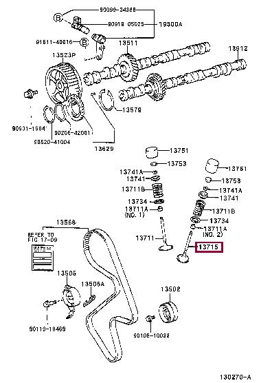 1371574150 Toyota Клапан выпускной