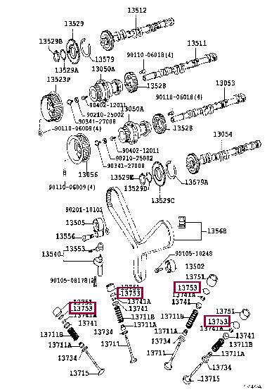 1375322090 Toyota Шайба клапана, регулировочная