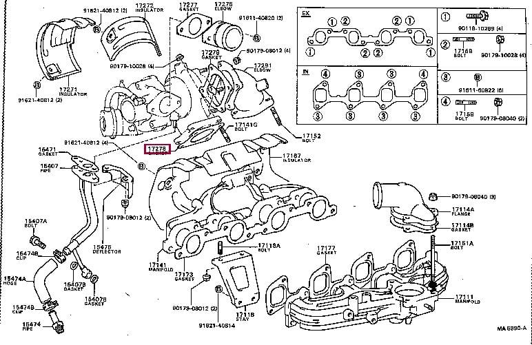1727854010 Toyota Прокладка профилированная