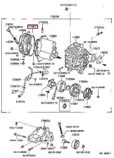 1766770010 Toyota Прокладка профилированная