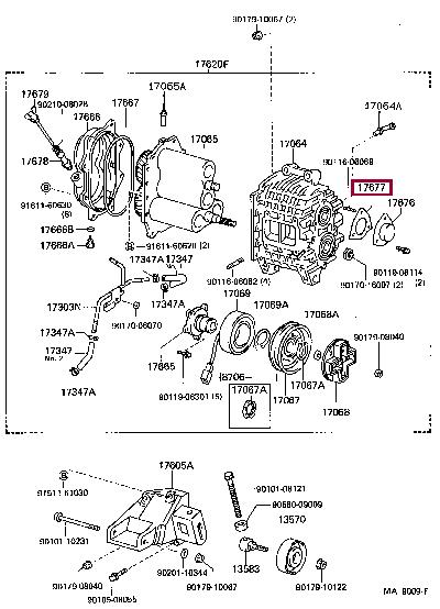1767770010 Toyota Прокладка профилированная