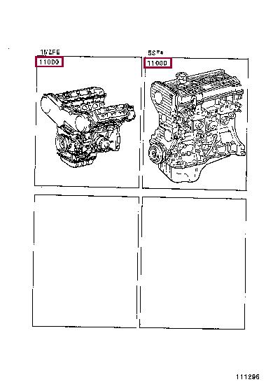 1900020042 Toyota Блок циліндрів