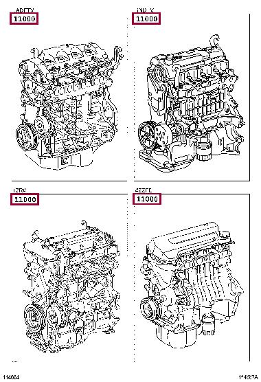 1900026401 Toyota Блок циліндрів