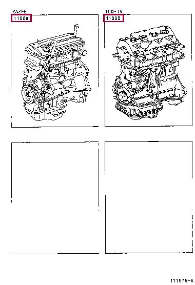 1900027160 Toyota Блок циліндрів