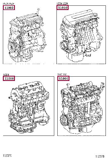 1900027220 Toyota Блок циліндрів