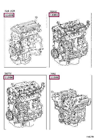 1900028A81 Toyota Блок циліндрів