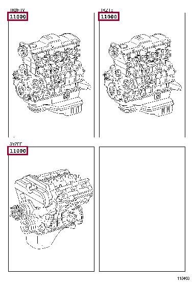 1900030061 Toyota Блок циліндрів
