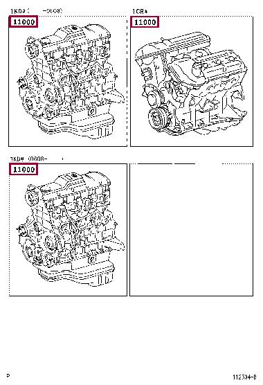 1900030150 Toyota Блок циліндрів
