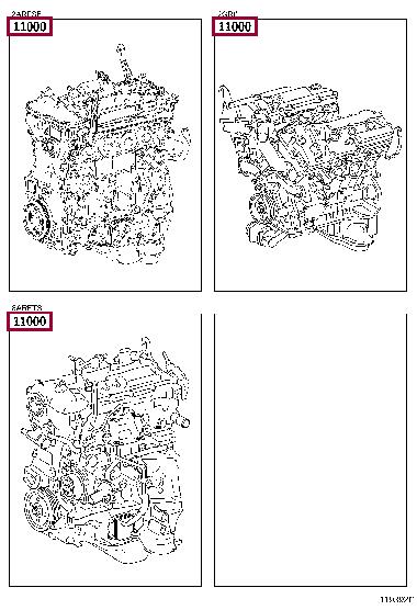 1900031H81 Toyota Блок циліндрів