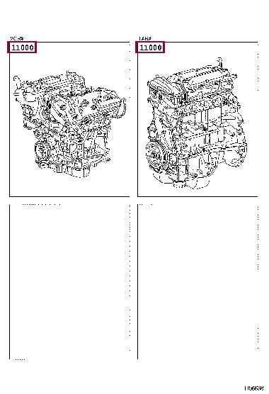 1900031L71 Toyota Двигун в зборі
