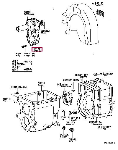3313260020 Toyota Прокладка профилированная