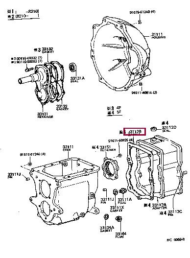 3314260020 Toyota Прокладка профилированная
