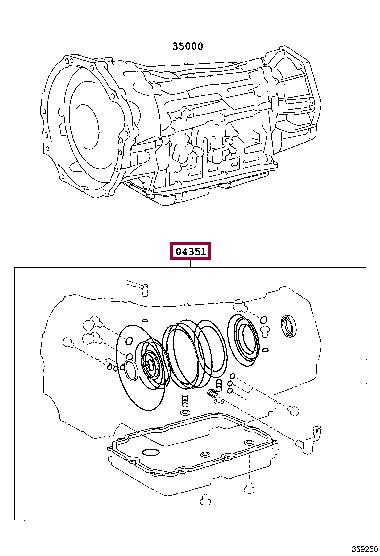 Toyota 04351-71230 Набор прокладок 0435171230: Отличная цена - Купить в Украине на EXIST.UA! 0435171230 Toyota Набор прокладок