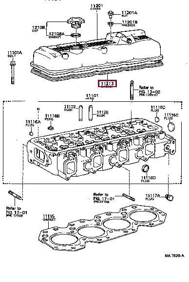 1121356020 Toyota Прокладка клапанной крышки