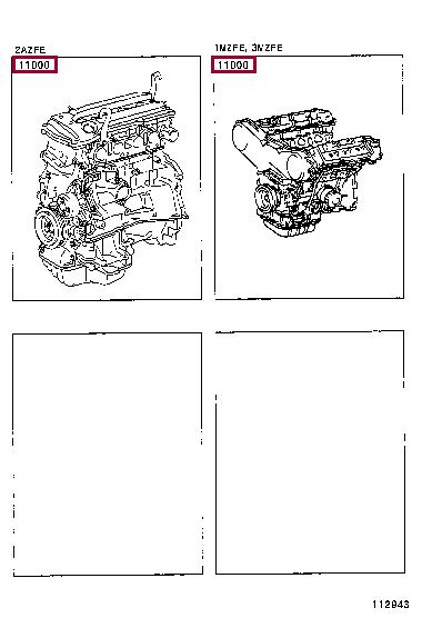 190000A241 Toyota Двигун в зборі