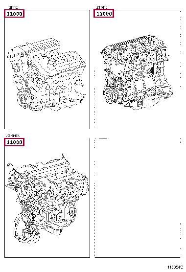 190000P120 Toyota Двигун в зборі