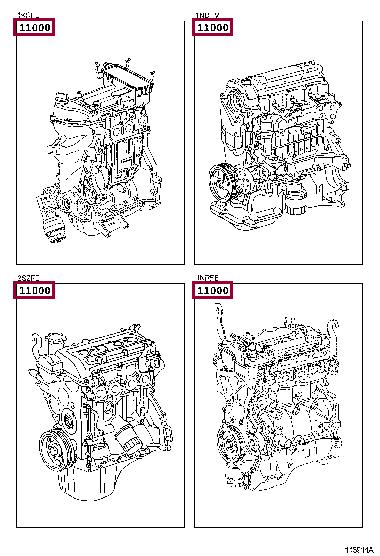 190000Q030 Toyota Блок цилиндров