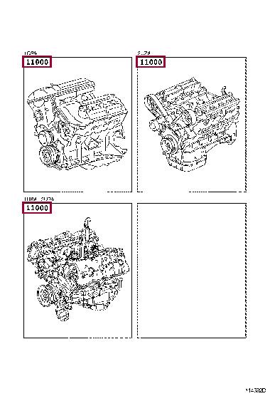 190000S130 Toyota Двигун в зборі