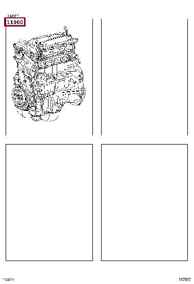 190000V111 Toyota Блок циліндрів