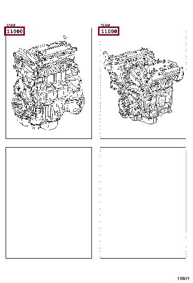 190000V160 Toyota Блок циліндрів