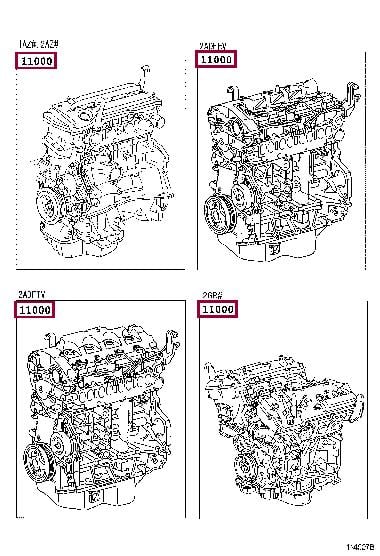 1900026540 Toyota Блок циліндрів