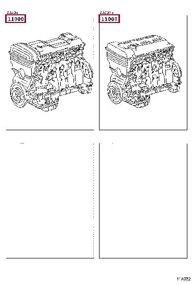 1900046400 Toyota Блок циліндрів