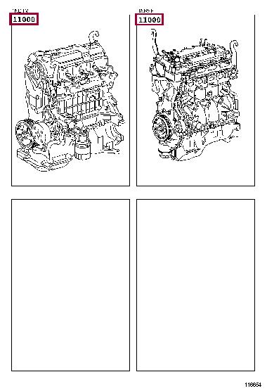 1900047340 Toyota Блок цилиндров