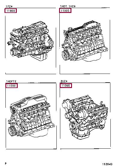 1900066120 Toyota Блок циліндрів