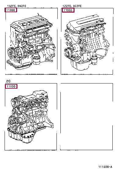 190006A300 Toyota Блок циліндрів