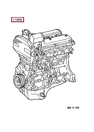 1900088508 Toyota Блок циліндрів