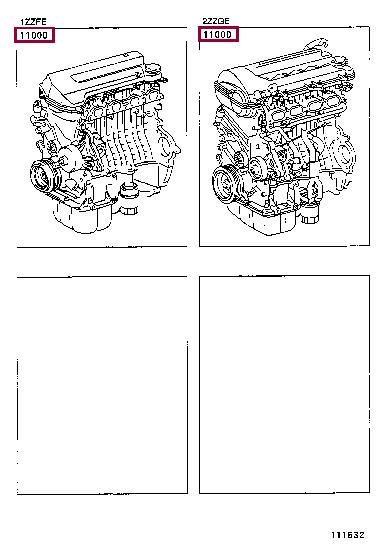1900088713 Toyota Блок циліндрів