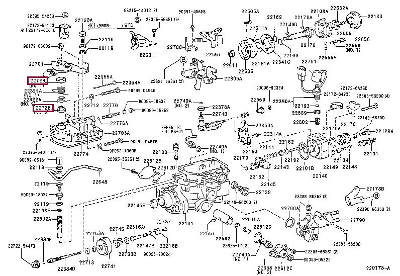 227286D091 Toyota Сальник