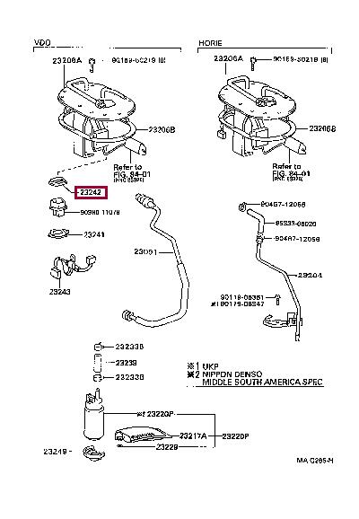 2324216010 Toyota Прокладка