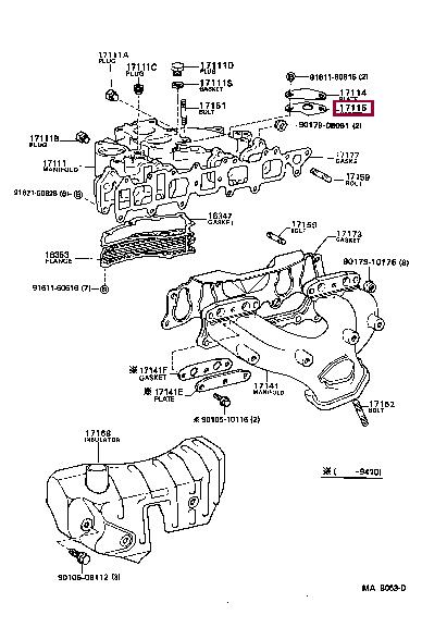 2562835030 Toyota Прокладка