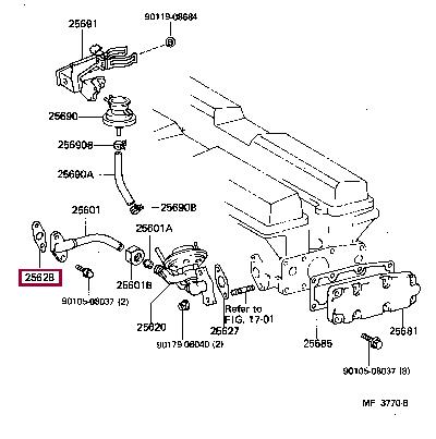2562842020 Toyota Прокладка