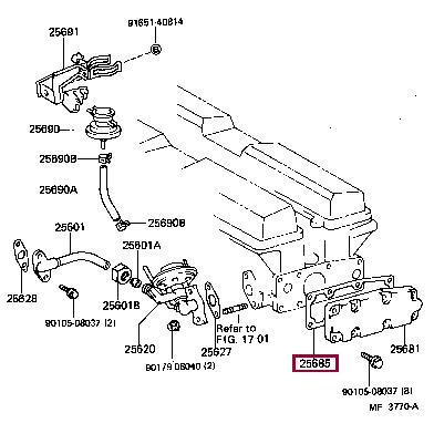 2568542011 Toyota Прокладка профилированная