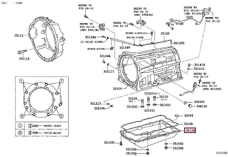 351060C030 Toyota Поддон масляный двигателя