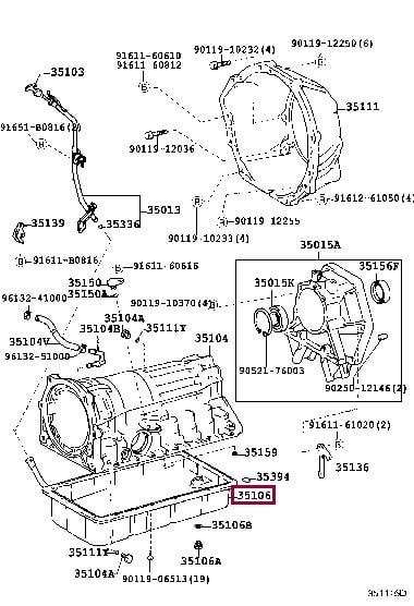 3510660120 Toyota Поддон масляный двигателя