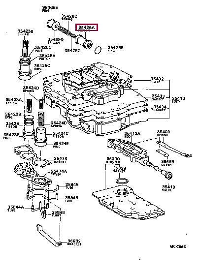 3542620010 Toyota Поршень