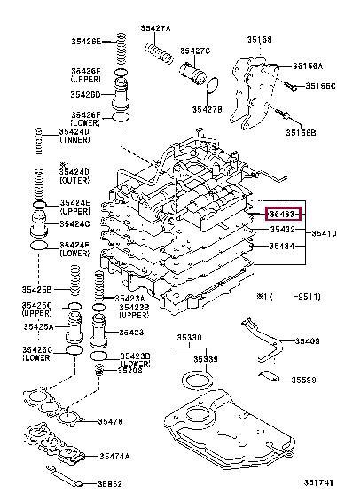 3543320030 Toyota Прокладка профилированная